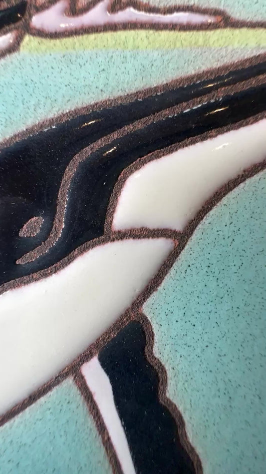 Humpback Whale Tile, Pacific Blue Collection