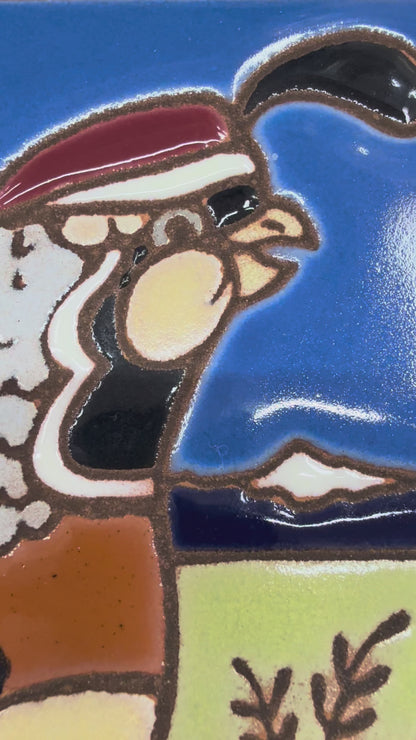 Quail Tile, Pacific Blue Collection
