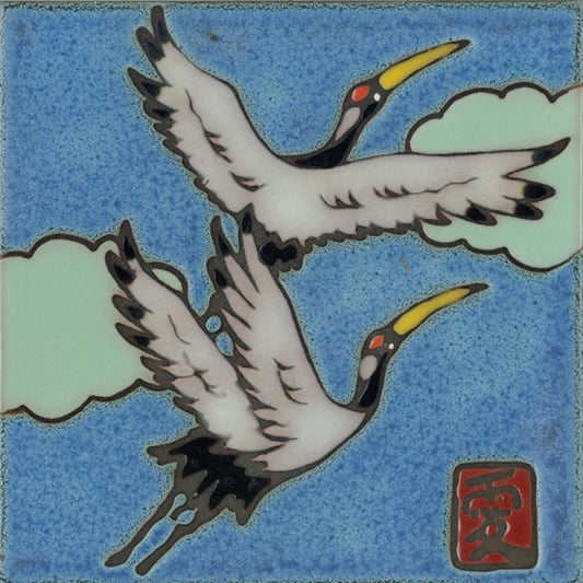 Japanese Cranes, Pacific Blue Collection
