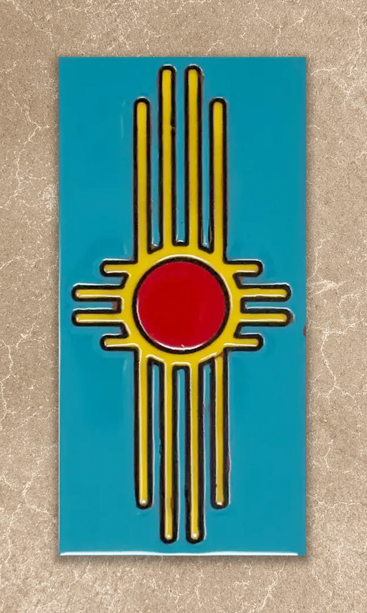 zia ceramic tile turquoise