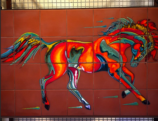 Fire Horse #3 Fine Art Mural