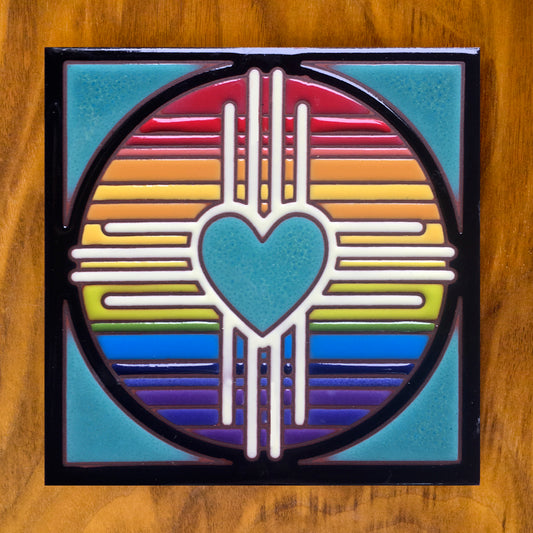 New Mexico Love Tile Art Trivet