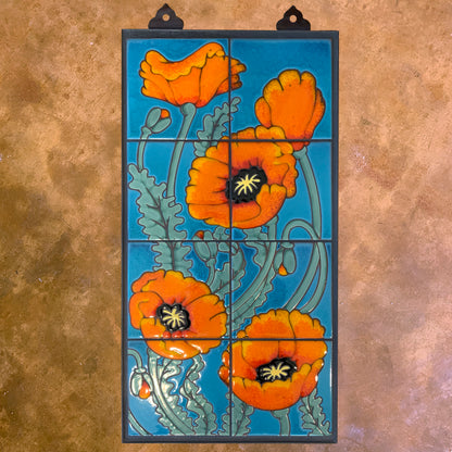 Right Poppies on Emerald