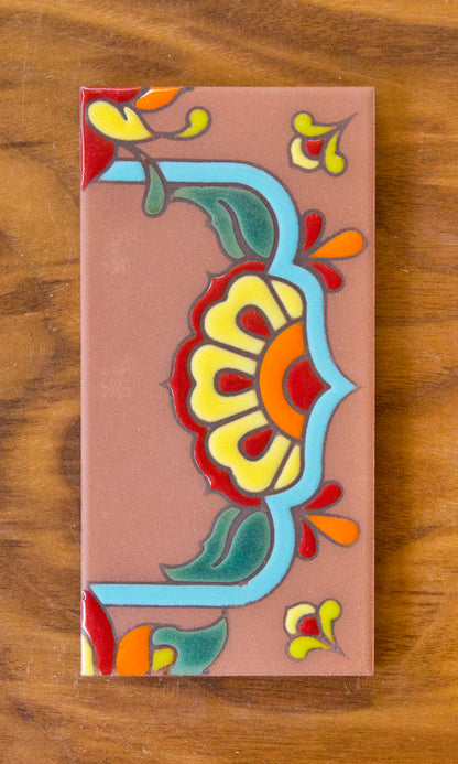 Talavera: Turquoise Individual 3x6 House Number Tiles and End Caps