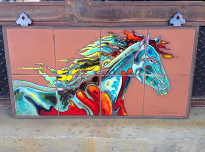 Fire Horse #1 Fine Art Mural