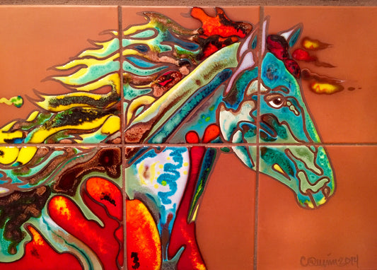 Fire Horse #1 Fine Art Mural